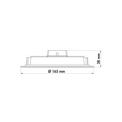 Naber Copertina rund LED, weiß