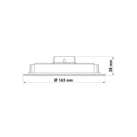 Naber Copertina rund LED, weiß