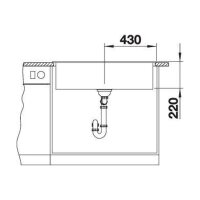 BLANCO Einbauspüle NAYA XL 9 Silgranit