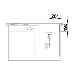 BLANCO Einbauspüle ZENAR XL 6 S Compact Silgranit, InFino
