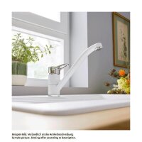 BLANCO Küchenarmatur BLANCOWEGA II SILGRANIT-Look Einhebelmischer | Hochdruck