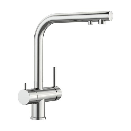 BLANCO Küchenarmatur FONTAS II, Festauslauf, PVD steel