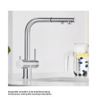 BLANCO Küchenarmatur FONTAS-S II, mit ausziehbarer Schlauchbrause, PVD steel