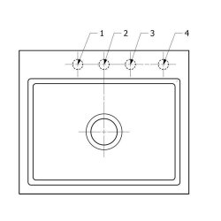 Villeroy & Boch Einbauspüle flächenbündig Subway Style 60 S Flat mit Abtropfgitter in Aluminium gebürstet