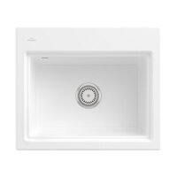 Villeroy & Boch Einbauspüle Subway Style 60 S mit Abtropfgitter in Anthracite