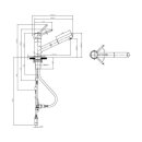 Villeroy & Boch Küchenarmatur Como Shower Anthracite | Hochdruck