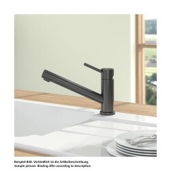 Villeroy & Boch Küchenarmatur Como Shower Window Vor-Fenster-Armatur Anthracite | Hochdruck