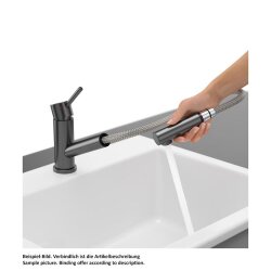 Villeroy & Boch Küchenarmatur Como Shower Window Vor-Fenster-Armatur Anthracite | Hochdruck