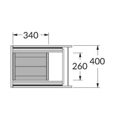Hailo Abfallsammler 3273101 Wertstoffbox 53 schwarz