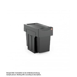 Hailo Abfallsammler 3666851 Tandem 15/15 Black Edition