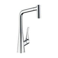 hansgrohe Küchenarmatur 320 Metris M71 | ausziehbarer Schlauch mit Brausefunktion
