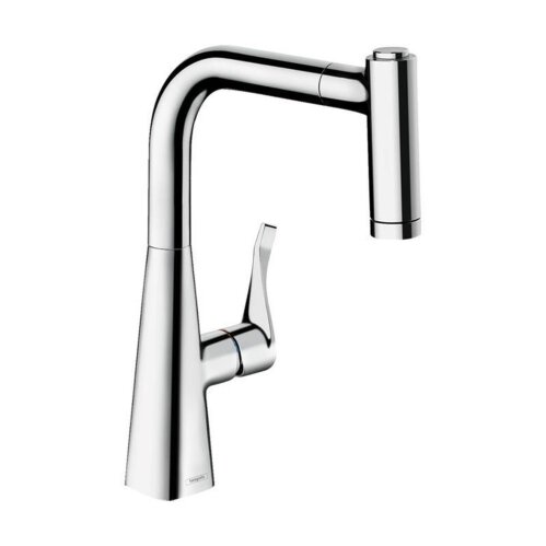 hansgrohe Küchenarmatur 220 Metris M71 | ausziehbarer Schlauch mit Brausefunktion