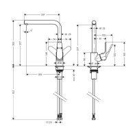 hansgrohe Küchenarmatur 280 Focus M41