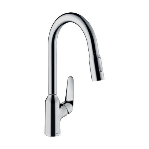 hansgrohe Küchenarmatur 220 Focus M42 | ausziehbarer Schlauch mit Brausefunktion