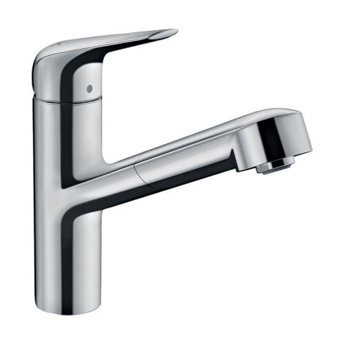 hansgrohe Küchenarmatur 150 Focus M42 | ausziehbarer Auslauf | mit Schlauchbox (sBox)