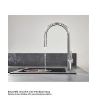 hansgrohe Küchenarmatur 210 Talis M54 | ausziehbarer Schlauch mit Brausefunktion | mit Schlauchbox (sBox)