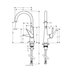 hansgrohe Küchenarmatur 260 Talis M51