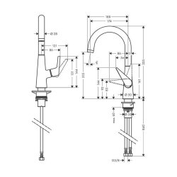hansgrohe Küchenarmatur 220 Talis M51