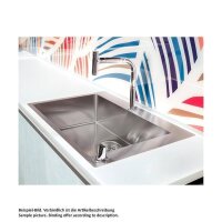hansgrohe Zweilochbatterie 200 Metris Select M71 | ausziehbarer Auslauf | mit Schlauchbox (sBox)