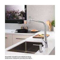 hansgrohe Küchenarmatur 320 Metris Select M71 | ausziehbarer Schlauch mit Brausefunktion | mit Schlauchbox (sBox)
