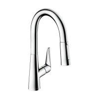 hansgrohe Küchenarmatur 160 Talis M51 | ausziehbarer Schlauch mit Brausefunktion | mit Schlauchbox (sBox)