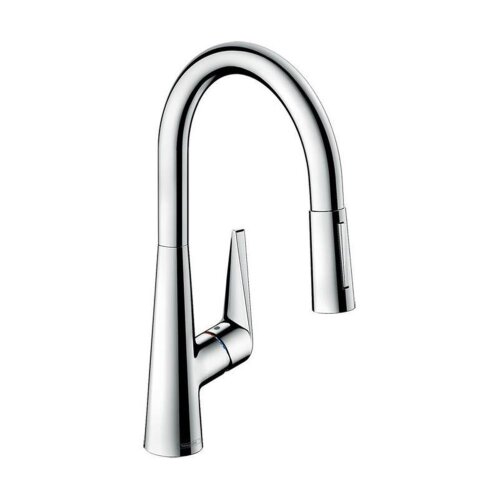 hansgrohe Küchenarmatur 200 Talis M51 | ausziehbarer Schlauch mit Brausefunktion | mit Schlauchbox (sBox)