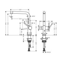 hansgrohe Küchenarmatur 270 Talis M54 | mit Geräteabsperrventil
