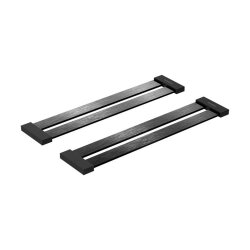 Schock Design Abtropfgitter optimal geeignet für Auflage und flächenbündige Spülen Brushed Black Metalic