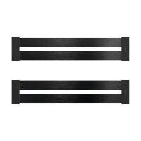Schock Design Abtropfgitter optimal geeignet für Auflage und flächenbündige Spülen Brushed Black Metalic