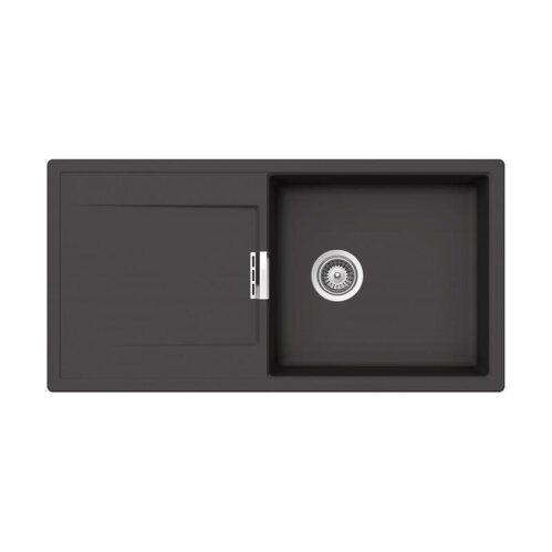 Schock Einbauspüle Cristadur Mono D-100 L A Green Line Dusk DSK Exzenterbedienung