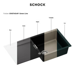 Schock Einbauspüle Cristadur Prepstation D-150 A