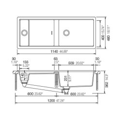 Schock Einbauspüle Cristadur Prepstation D-150 A