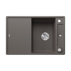 BLANCO Einbauspüle AXIA III 45 S Silgranit mit Glasschneidbrett, InFino, Vulkangrau