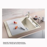 BLANCO Einbauspüle AXIA III 45 S Silgranit mit Glasschneidbrett, InFino, Vulkangrau