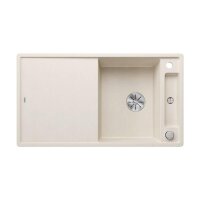 BLANCO Einbauspüle AXIA III 5 S Silgranit mit Holzschneidbrett, InFino, Softweiß
