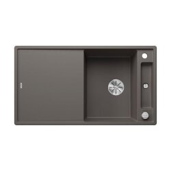 BLANCO Einbauspüle AXIA III 5 S Silgranit mit Holzschneidbrett, InFino, Vulkangrau