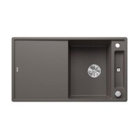 BLANCO Einbauspüle AXIA III 5 S Silgranit mit Holzschneidbrett, InFino, Vulkangrau