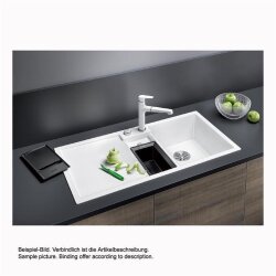 BLANCO Einbauspüle COLLECTIS 6 S Silgranit ll, InFino, Softweiß