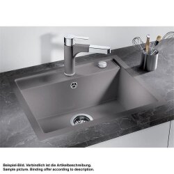 BLANCO Einbauspüle DALAGO 6-F Silgranit flächenbündig einbaubar Vulkangrau