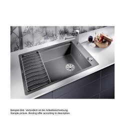 BLANCO Einbauspüle ELON XL 6 S-F Silgranit InFino Softweiß