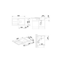 BLANCO Einbauspüle METRA 5 S Silgranit Vulkangrau
