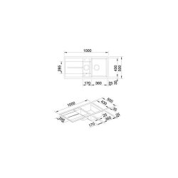 BLANCO Einbauspüle METRA 6 S Silgranit Softweiß