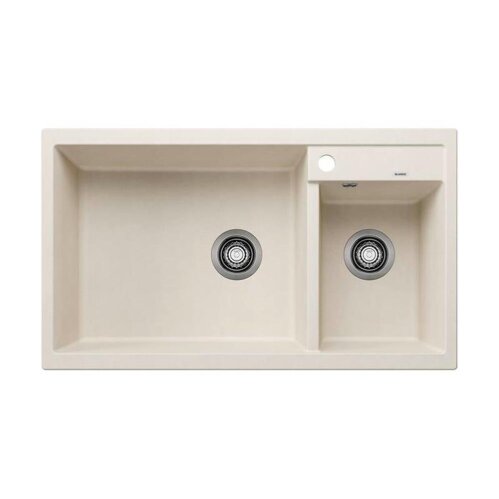 BLANCO Einbauspüle METRA 9 Silgranit Softweiß