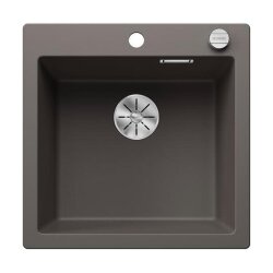 BLANCO Einbauspüle PLEON 5 Silgranit | InFino Ablaufsystem Vulkangrau