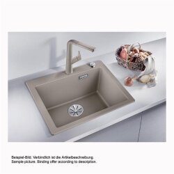 BLANCO Einbauspüle PLEON 5 Silgranit | InFino Ablaufsystem Vulkangrau