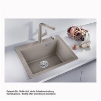 BLANCO Einbauspüle PLEON 5 Silgranit | InFino Ablaufsystem Vulkangrau