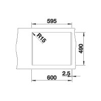 BLANCO Einbauspüle PLEON 6 Silgranit | InFino Ablaufsystem Softweiß
