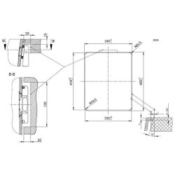 BLANCO Einbauspüle SUBLINE 320-F Silgranit flächenbündig einbaubar, InFino Vulkangrau