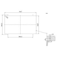 BLANCO Unterbaubecken SUBLINE 700-U Level Silgranit, InFino Softweiß