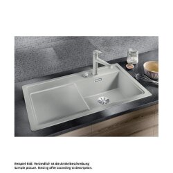 BLANCO Einbauspüle ZENAR 5 S Silgranit, InFino Softweiß | Becken rechts